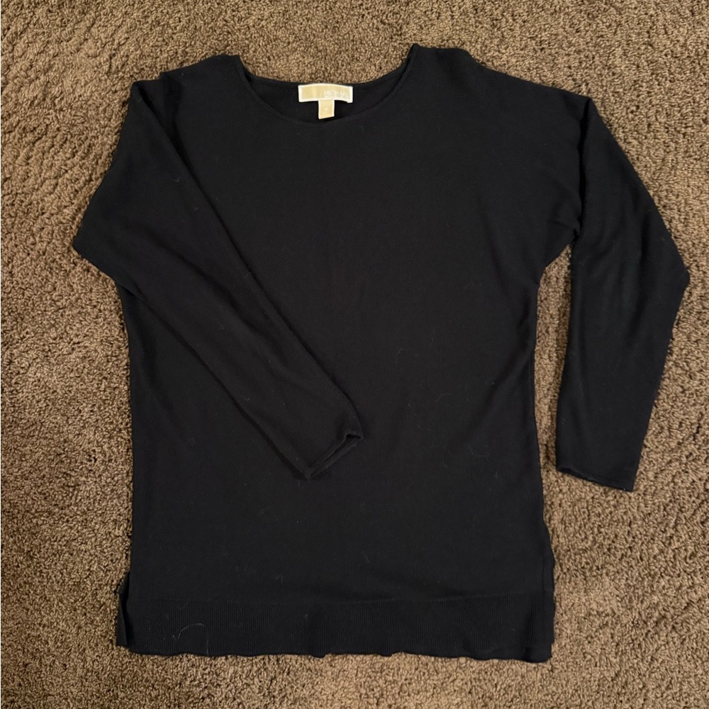 Michael Kors Black Lightweight Sweater Classic Style